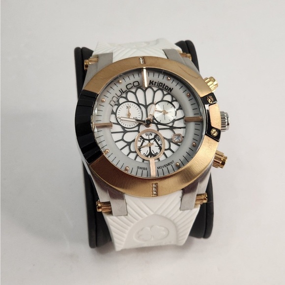 MULCO Women's MW5-3069-015 Kripton Snap Analog Display Swiss Quartz Black Watch - Picture 4 of 11